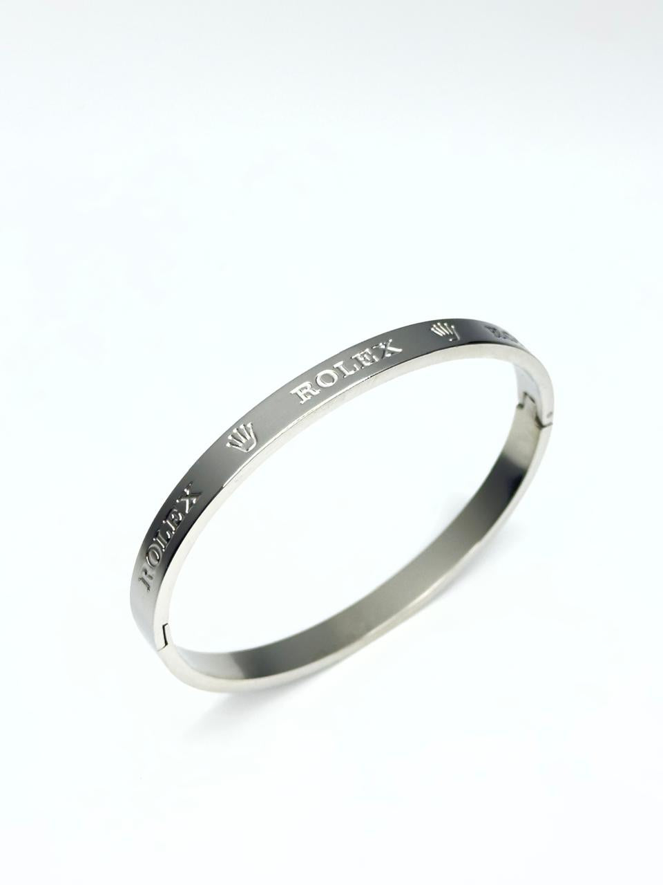 Rolex Gold-Tone Engraved Bangle Bracelet