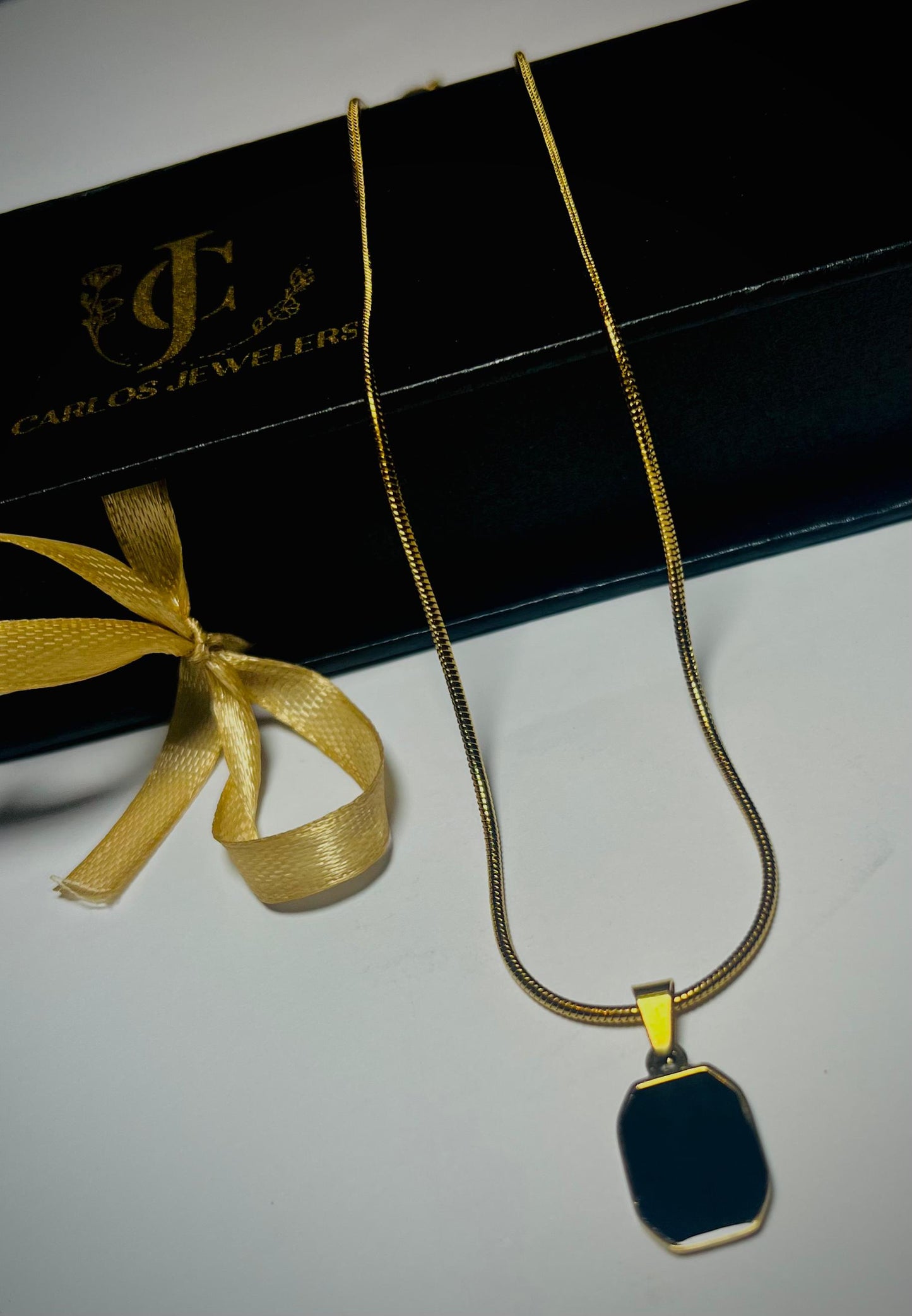 Golden & Silver Elegance Pendant Necklace