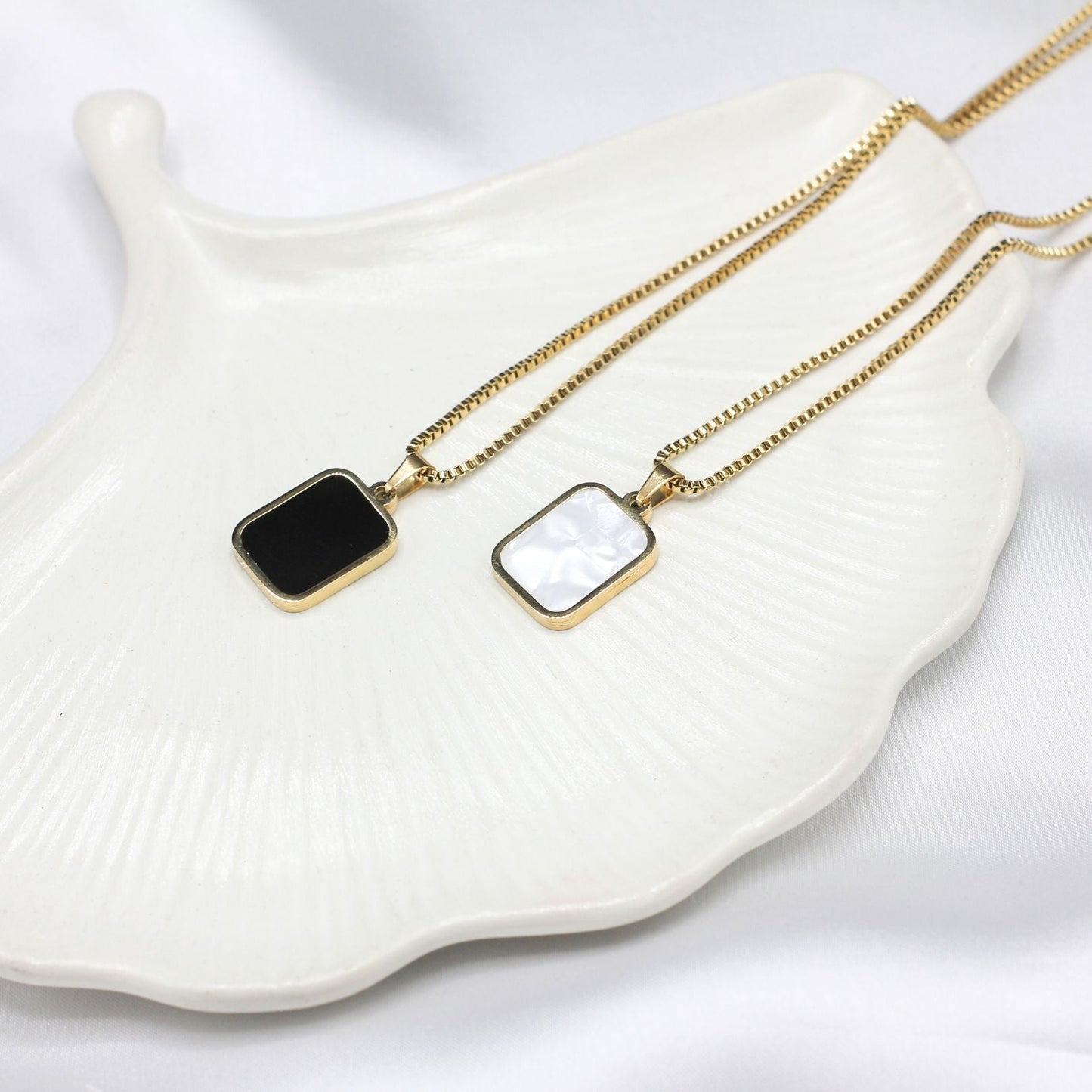 Golden & Silver Elegance Pendant Necklace