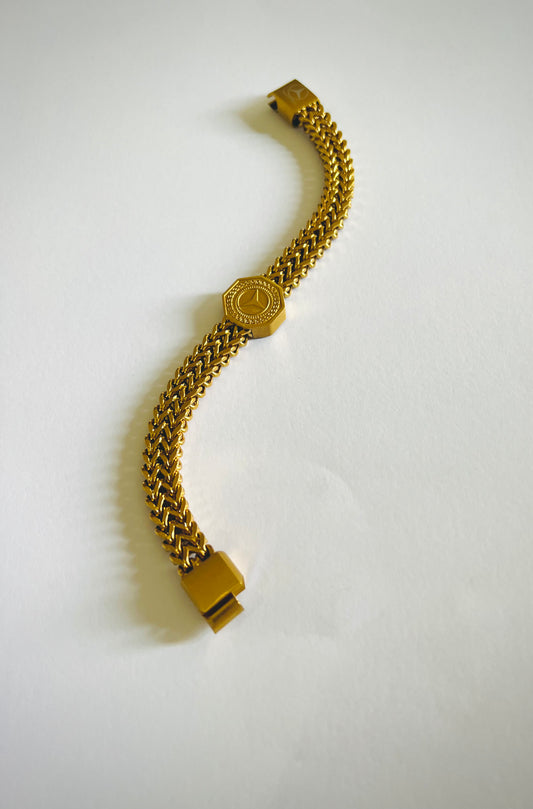 Mercedes-Benz Gold-Tone Chain Bracelet