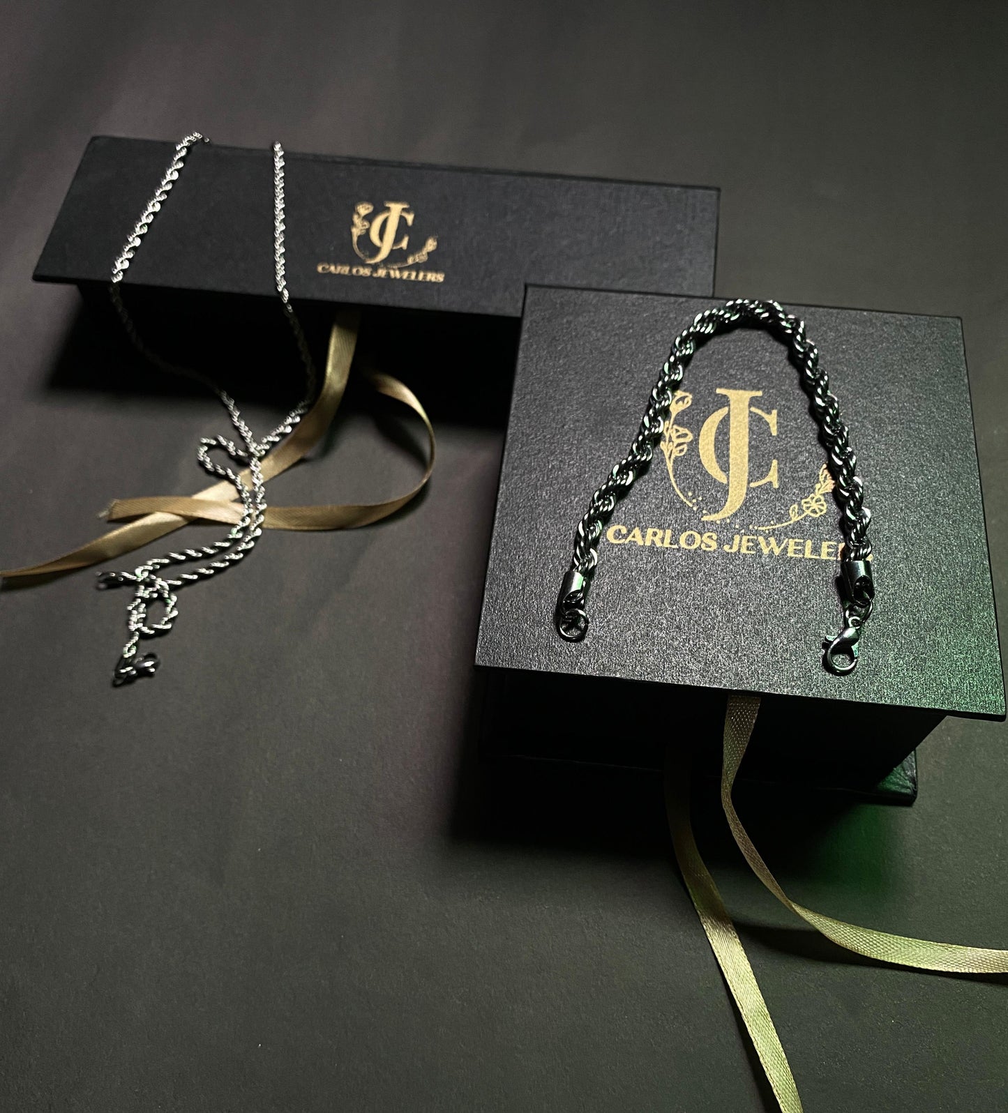 Carlos Jewelers Signature Chain & Bracelet Set