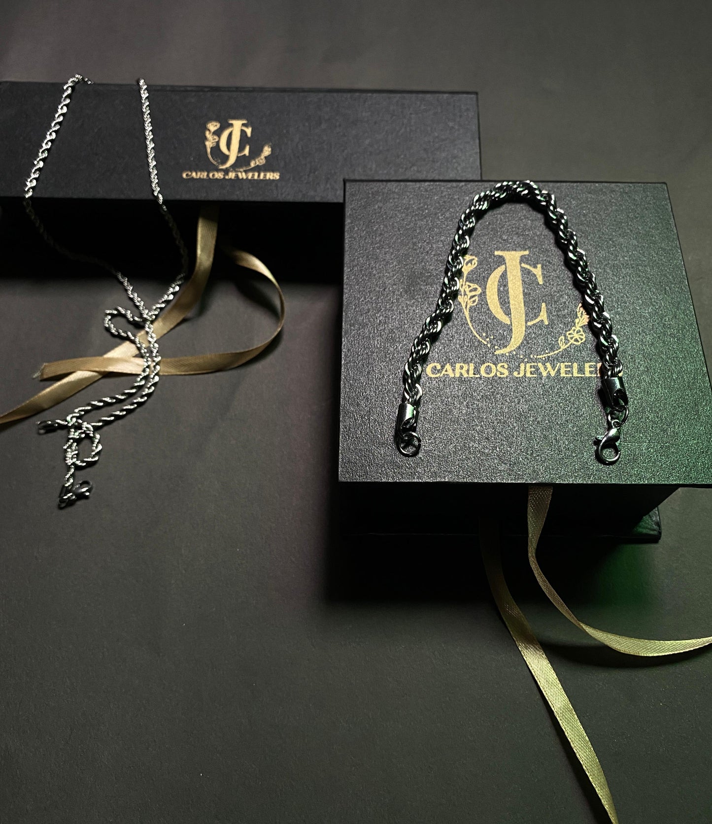 Carlos Jewelers Signature Chain & Bracelet Set
